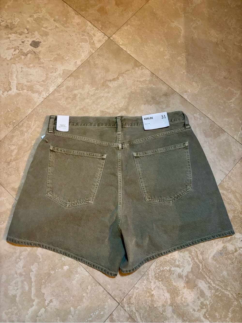 AGOLDE Natural Rhoda High-Rise Denim Shorts NWT 31 - Picture 10 of 11